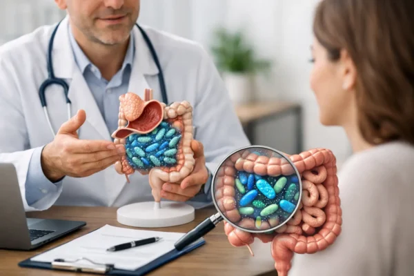 Gastroenterologista para microbiota intestinal