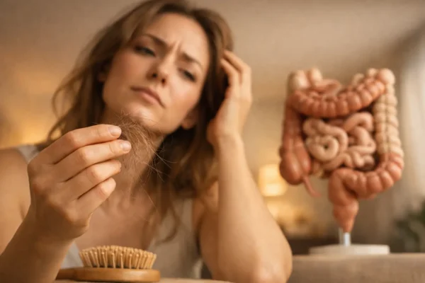 Queda de cabelo e intestino têm relação?
