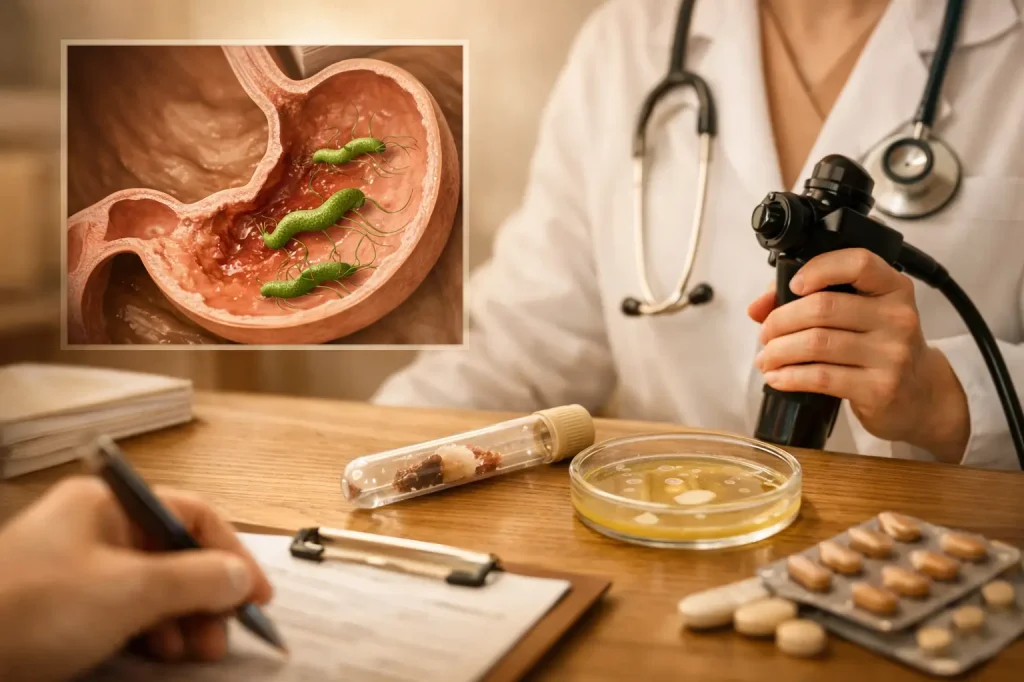 Helicobacter pylori: sintomas, exames e tratamento