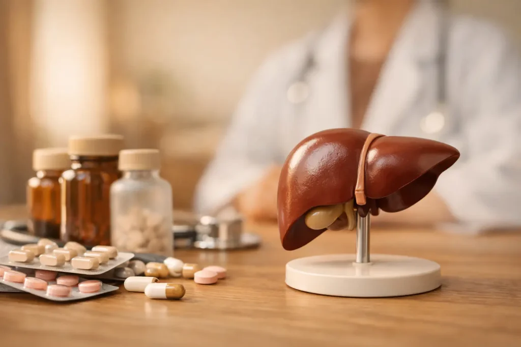 Novos medicamentos para esteatose hepática.