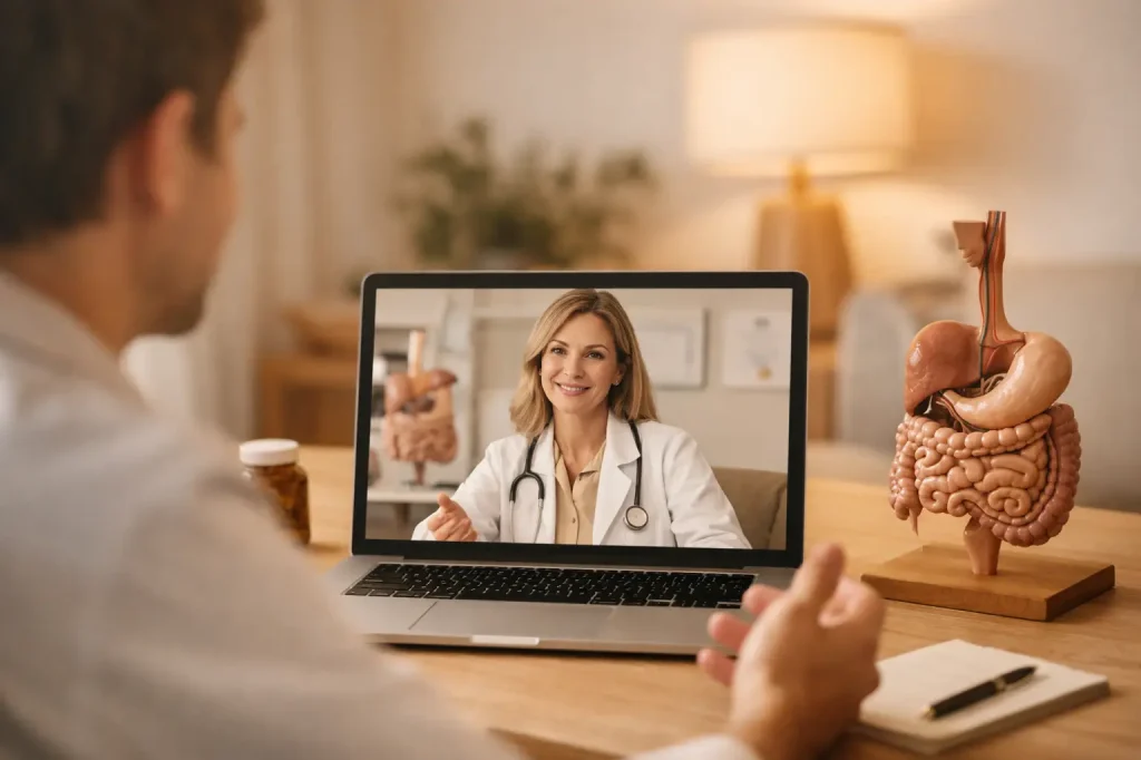 Telemedicina com Gastroenterologista particular